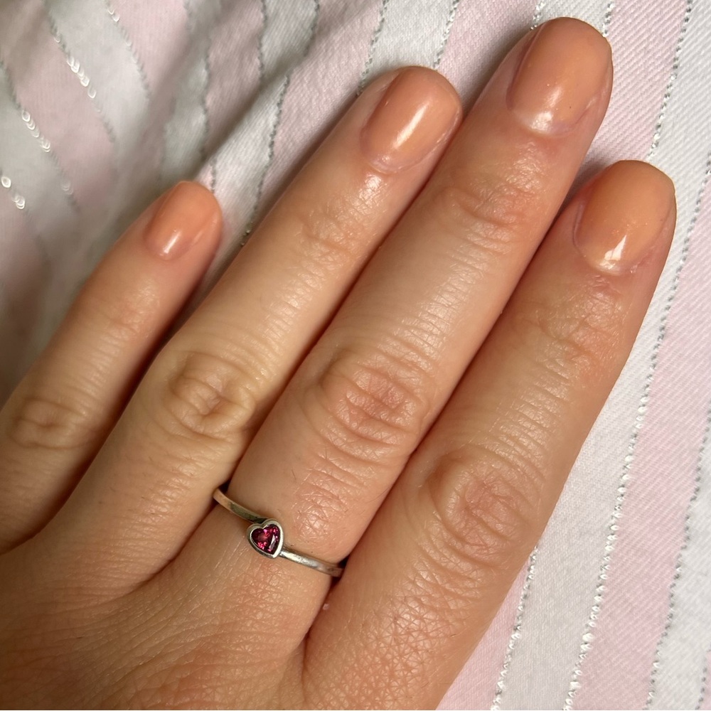 Pandora Ruby Heart Ring - image 2